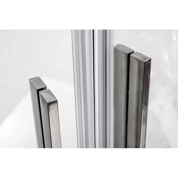 Душевой уголок Deto HB 80x80 см профиль хром HC80 (детальная фотография), прозрачные