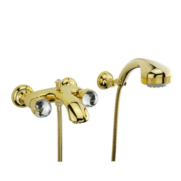 Смеситель для ванны Migliore Axo Swarovski золото 18505 (детальная фотография)