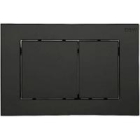 Клавиша смыва Black&White Universe черная матовая