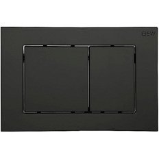 Клавиша смыва Black&White Universe черная матовая