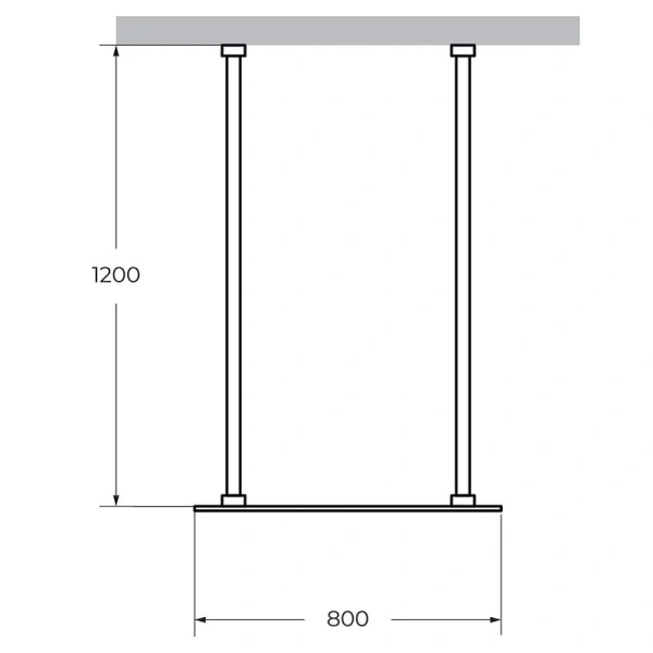 Душевая перегородка Cezares Liberta 80 см стекло бронза, профиль черный LIBERTA-L-2-80-120-BR-NERO (детальная фотография), современные, hi-tech