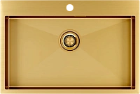 Мойка для кухни Paulmark Saar 75 см брашированное золото
