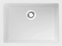 Мойка для кухни Omoikiri Okinoshima 61-U/I-WH Glossy 61 см черная