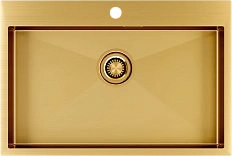 Мойка для кухни Paulmark Saar 75 см брашированное золото