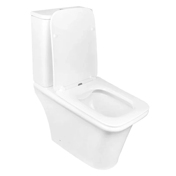 Унитаз компакт Azario Avero безободковый AZ-3121 (детальная фотография), с бачком