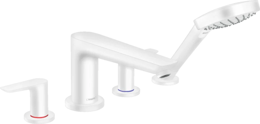 Смеситель для ванны Hansgrohe Talis E матовый белый 71748700 (детальная фотография)