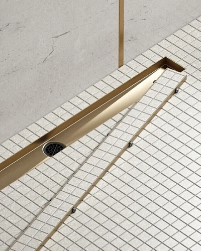 Душевой лоток Timo Drain Systems 70 см золото матовое - фото 2