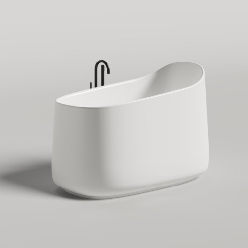 Ванна из искусственного камня Salini Oriente Ofuro 140х80 см белая матовая 1043101M (детальная фотография), искусственный камень