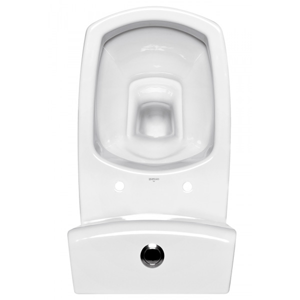 Унитаз компакт Cersanit Carina безободковый KO-CAR011-3/5-CON-S-DL (детальная фотография), с бачком