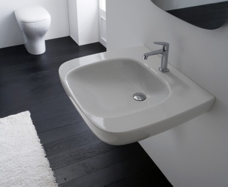 Раковина для инвалидов Globo Argento GEA70 (детальная фотография), современные, hi-tech