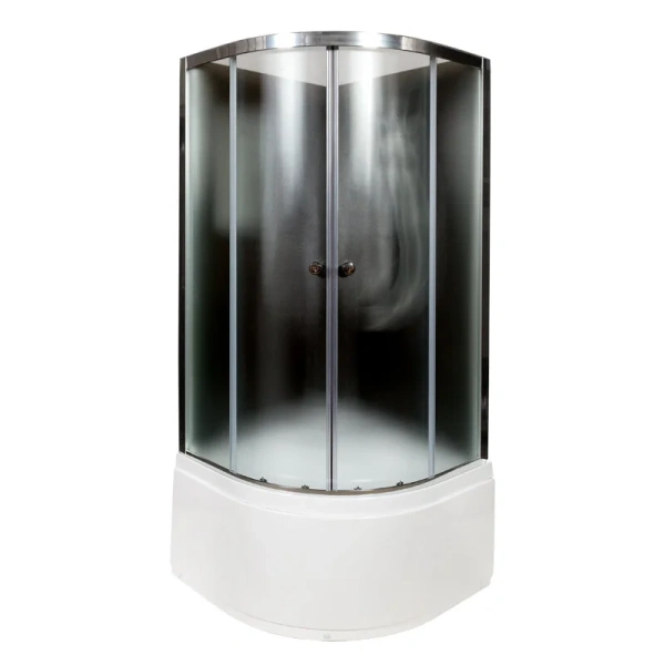 Душевая кабина Deto B 100х100 см без крыши B10BLACK (детальная фотография)