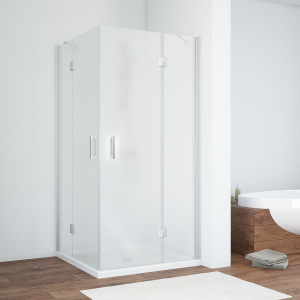 Душевой уголок Vegas-glass AFA 80 (детальная фотография), стеклянные, угловые, без поддона