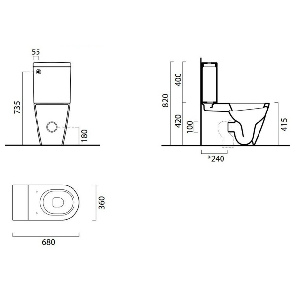 Схема (детальная фотография), сиденье с микролифтом , с антивсплеском, компакт, низкие