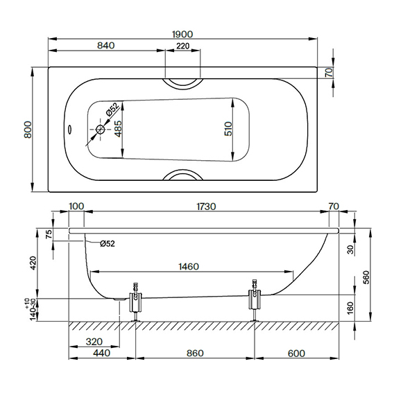 Схема (детальная фотография), 190x80 см