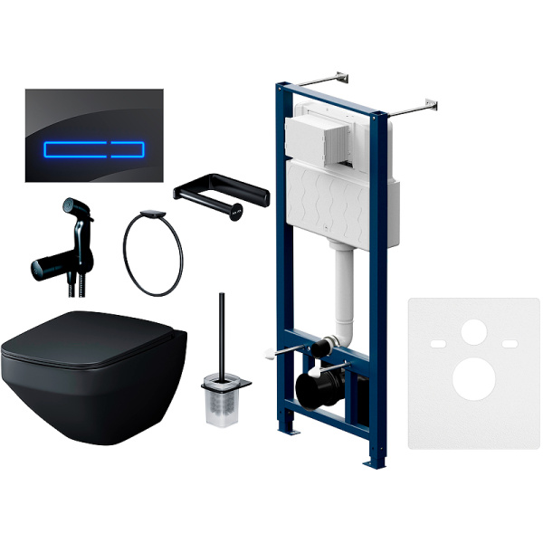 Унитаз с инсталляцией Am.Pm Inspire 2.0 с гигиеническим душем CK50GG (детальная фотография)