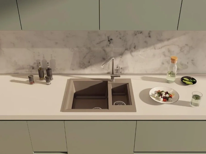 Мойка для кухни Omoikiri Sakaime 60-2-CH 60 см шампань 4993913 (детальная фотография), прямоугольной формы