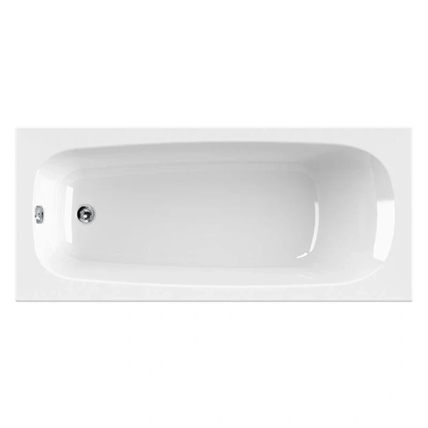 Ванна акриловая Cezares Eco 180х80 см без гидромассажа, белая W37 ECO-180-80-41-W37 (детальная фотография), современныe, hi-tech