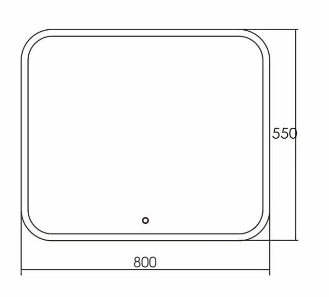 Зеркало с подсветкой Grossman Comfort 80 см прямоугольное 380550 (детальная фотография), в наличии