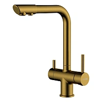 Смеситель для кухни WasserKRAFT матовое золото