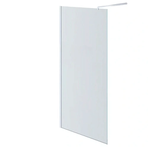 Душевая перегородка Акватек 140 см профиль хром - фото 2