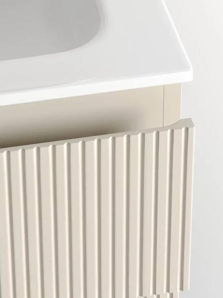 Тумба под раковину подвесная Sancos Snob T 80 см beige soft SNT80CE (детальная фотография), комплект (набор)