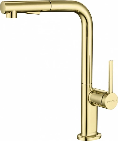 Смеситель для кухни Paulmark Neo золото Ne214419-G (детальная фотография), современные, hi-tech