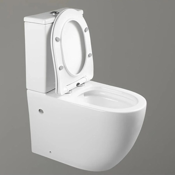 Унитаз компакт Ceruttispa Orlter белый CT9867 (детальная фотография), с бачком