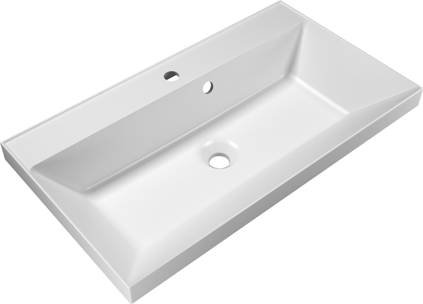 Раковина мебельная BelBagno Marino 80 см из искусственного мрамора BB800/450-LV-MR-AST (детальная фотография)