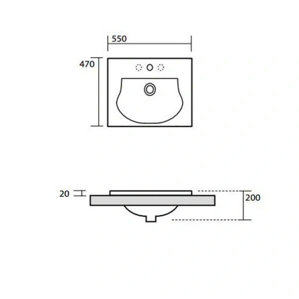 Раковина Kerasan Bentley 55 см белая 394201*1 (детальная фотография), современные, hi-tech