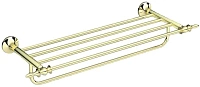 Полка-полотенцедержатель для ванной, золото, Art&Max Bohemia