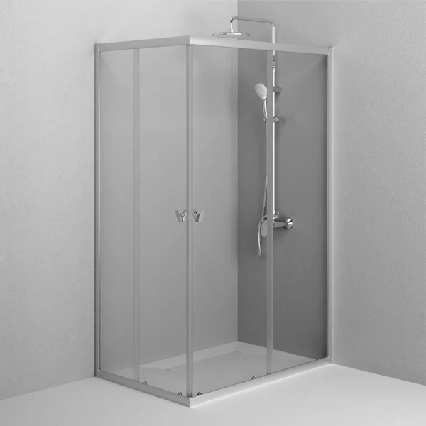 Душевой уголок Am.Pm Sunny 120x80 см хром матовый W87G-403-12080-MT (детальная фотография), недорогие, стеклянные, угловые, без поддона