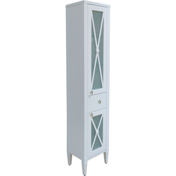 Шкаф-пенал напольный Misty Анна 40 см белый, правый П-Анн-05040-0121ЯП (детальная фотография), нет в наличии