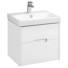 Тумба под раковину подвесная Акватон Оливия 55 см белая матовая