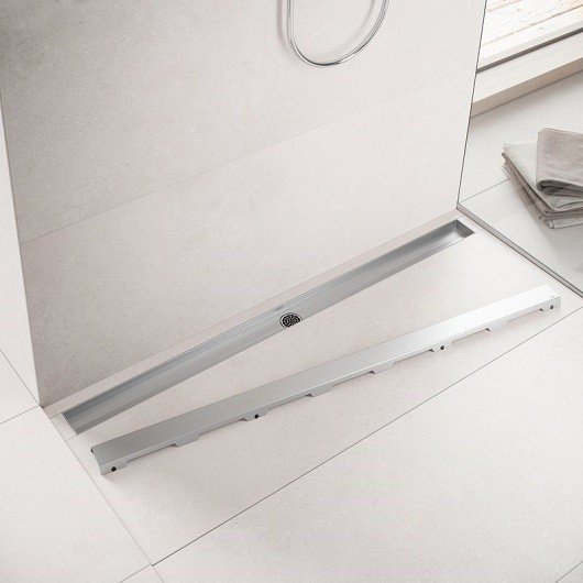 Панель Tece TECEdrainlinе steel II 120 см сатин 601283 (детальная фотография), стандартные