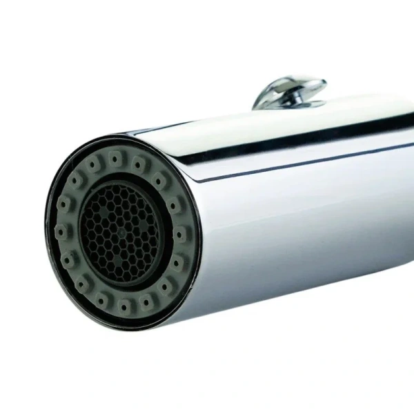 Смеситель для кухни Migliore Ermitage Mini 3152 с выдвижным изливом (детальная фотография), высокие, округлая форма