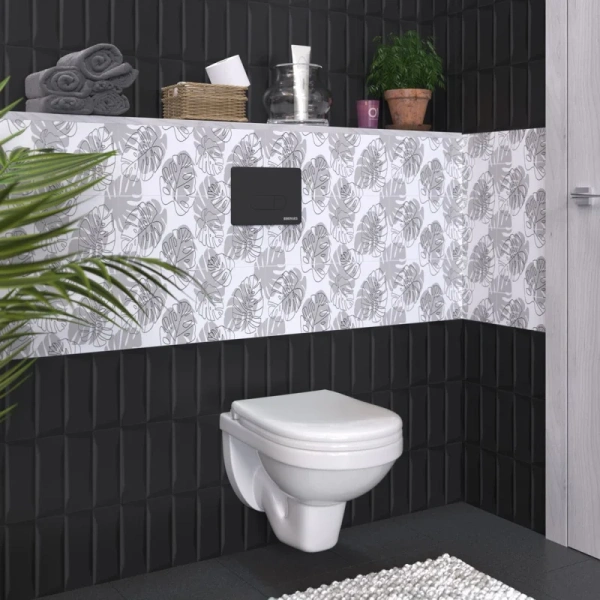 Унитаз с инсталляцией BERGES Gamma кнопка черная 042418 (детальная фотография), с инсталляцией index_1