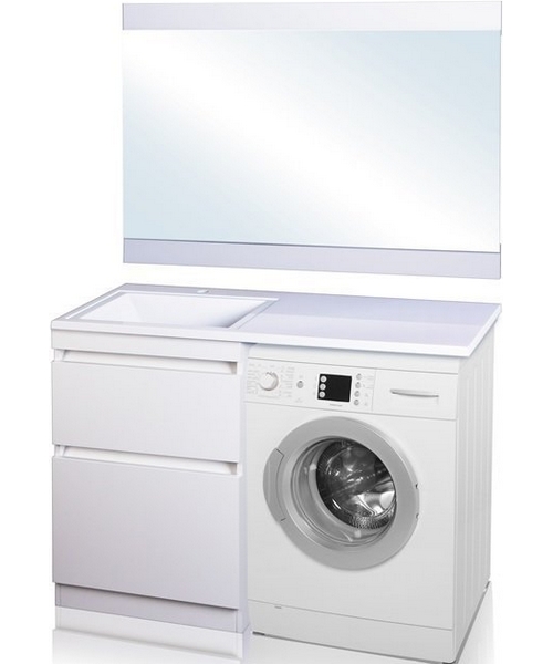 Зеркало Style Line Даллас 120 см белое СС-00000393 (детальная фотография), в раме