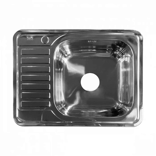 Мойка для кухни IDDIS Basic 65 см чаша слева полированная - фото 4