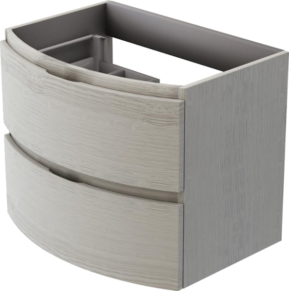 Тумба с раковиной подвесная Cezares Vague 70 см с двумя выдвижными ящиками (детальная фотография), 70 см