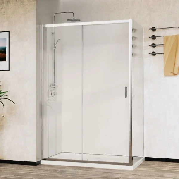 Душевой уголок Vincea City 110х90 см хром стекло прозрачное VSR-5CT9011CL (детальная фотография)