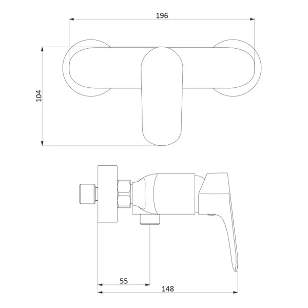 Смеситель для душа RedBlu by Damixa Palace Grand 462000000 (детальная фотография), для душа