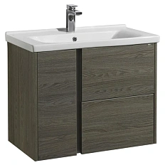 Тумба с раковиной Акватон Стоун 1A228201SX 80 см с дверцей и двумя ящиками