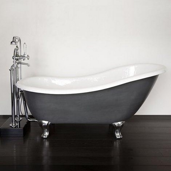 Ванна чугунная Devon&Devon Regina Iron Effect (детальная фотография)