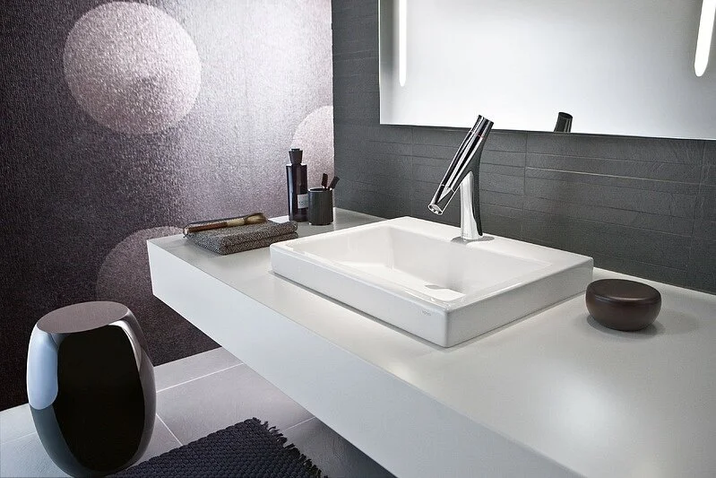 Смеситель для раковины Axor Starck Organic 12012000 (детальная фотография), на раковину