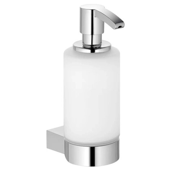 Дозатор пены опаловое стекло с держателем, нерж. сталь, Keuco Plan 14957 079000 (детальная фотография)