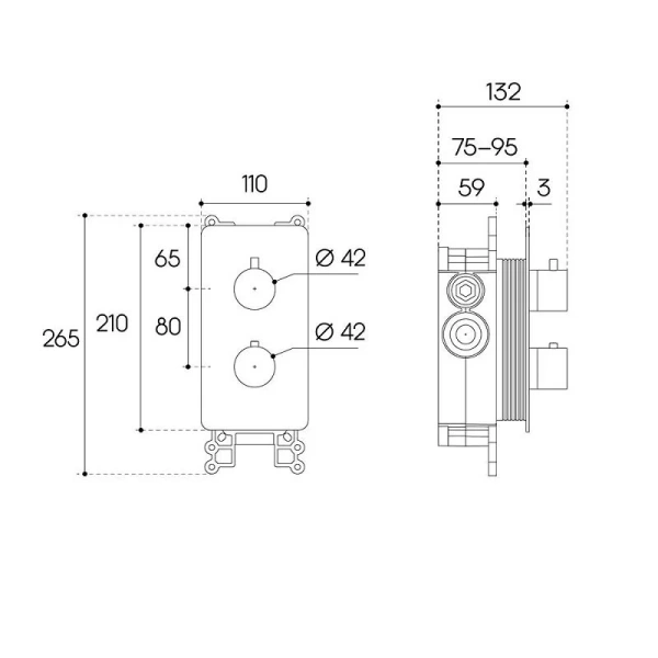 Смеситель для душа Aqueduto ACENO оружейная сталь ACE0245 (детальная фотография), для душа
