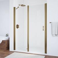 Душевая дверь профиль бронза стекло прозрачное Vegas-glass