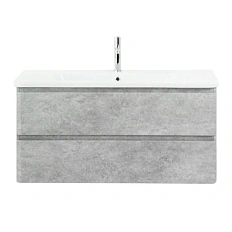 Тумба под раковину подвесная BelBagno Albano-Cer 105 см cemento verona grigio