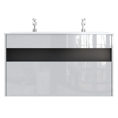 Тумба под раковину подвесная Am.Pm Func 120 см белый глянец - фото 2