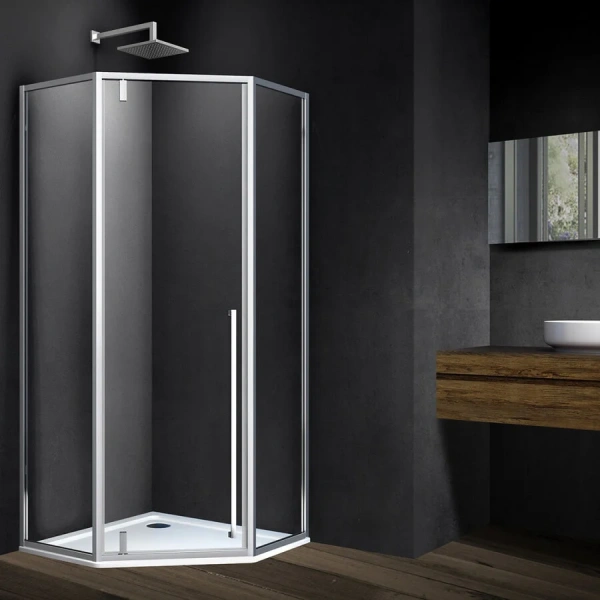 Душевой уголок Vincea Penta 100x100 см хром VSP-3P100CL (детальная фотография)